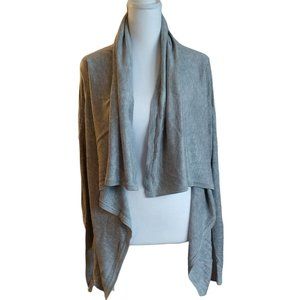 Willi Smith light grey rayon waterfall cardigan sweater long sleeved size M